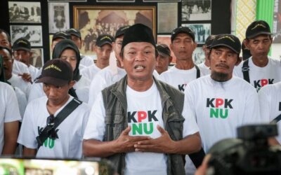 Massa KPK NU Geruduk Gedung Merah Putih, Serahkan Bukti Dugaan Politik Uang Miliaran Rupiah di Muktamar NU