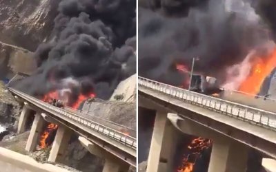 Bus Tabrakan di Jembatan, 20 Jamaah Umrah Tewas Terbakar