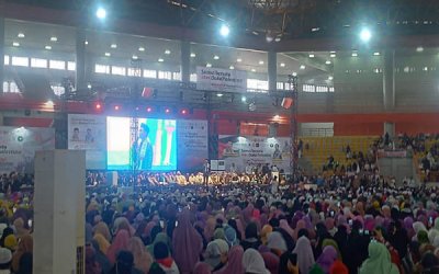 Ribuan Umat Islam Gelar Aksi Peduli Palestina di Deli Serdang, UAS Hadir