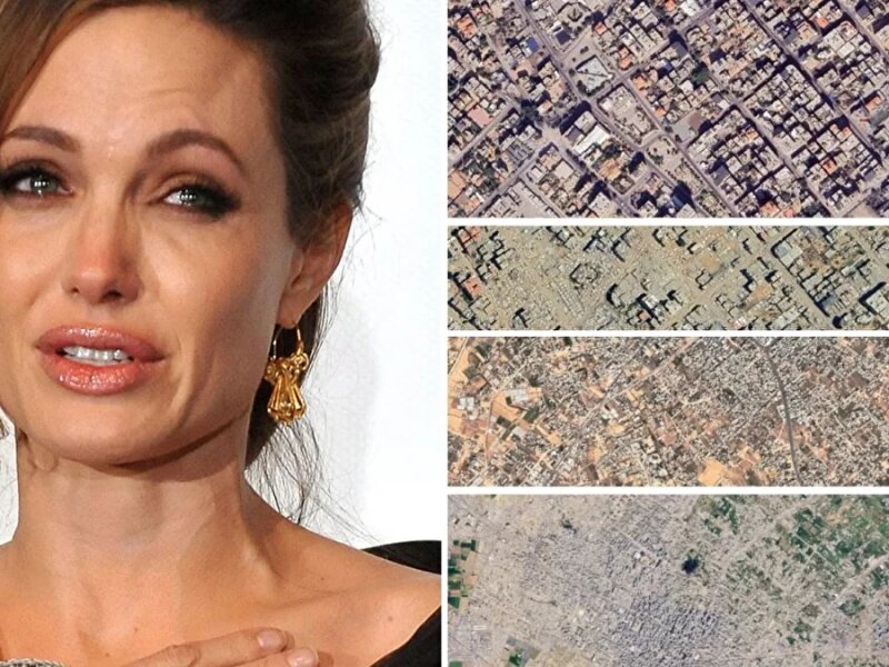 Angelina Jolie Ungkap Kehancuran Gaza Lewat Citra Satelit