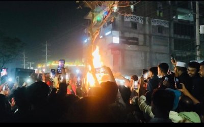 Dituduh Menista Agama, Seorang Pria Hindu Dibakar Hidup-hidup di Bangladesh