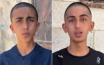 Bebas Setelah Sepekan Ditahan, Dua Bocah Palestina Kisahkan Brutalnya Penyiksaan di Penjara 'Israel'