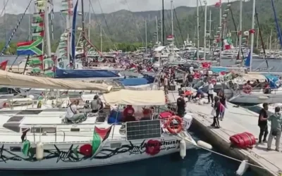 54 Kapal Armada Keteguhan Global Nekat Tembus Blokade, Militer 'Israel' Siaga Tinggi