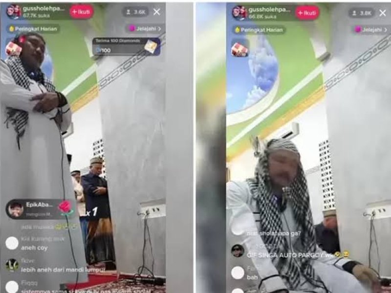 Ustadz Live TikTok saat Jadi Imam Tarawih dan Minta Saweran, Ini Tanggapan MUI