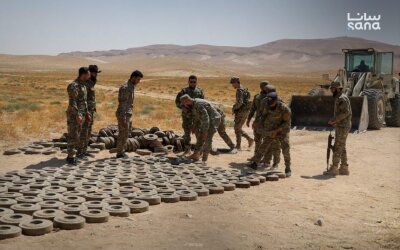 Militer Suriah Hancurkan 1.500 Bom Ranjau yang Ditanam Rezim Asad di Pedesaan Damaskus