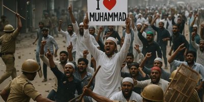 Aksi Damai ‘I Love Muhammad’ Berujung Direpresi Polisi India