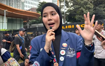 Siapa Zahra Nazira? Ketua BEM FH Trisakti yang Pimpin Ikrar Sumpah Mahasiswa di Patung Kuda